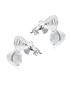 Shell Designed Silver Ear Stud STS-5625